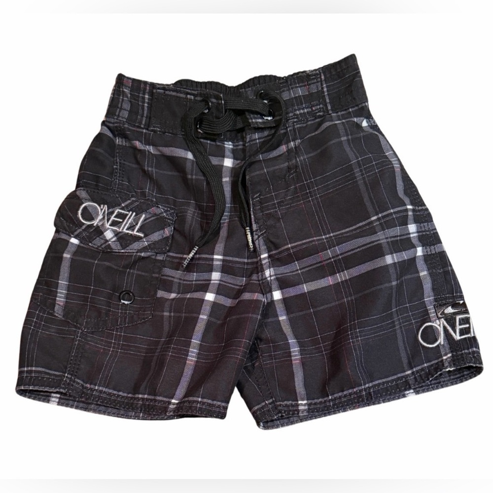 O’Neill Toddler Boys Plaid swim trunks